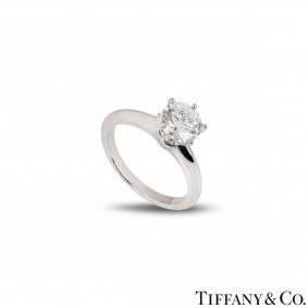 Tiffany & Co. Platinum Diamond Setting Ring 1.31ct H/VS1 Tiffany & Co. Platinum Diamond Setting Ring 1.31ct H/VS1